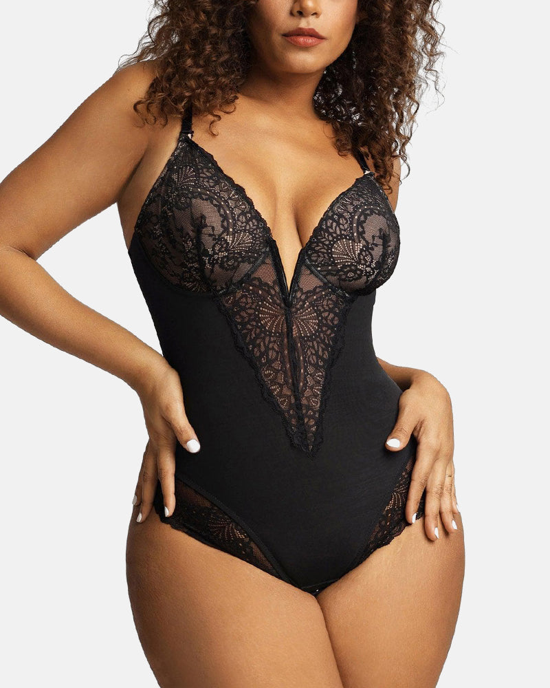 Built-In Shapewear Lace Bodysuit Or Jumpsuit Or Dress
