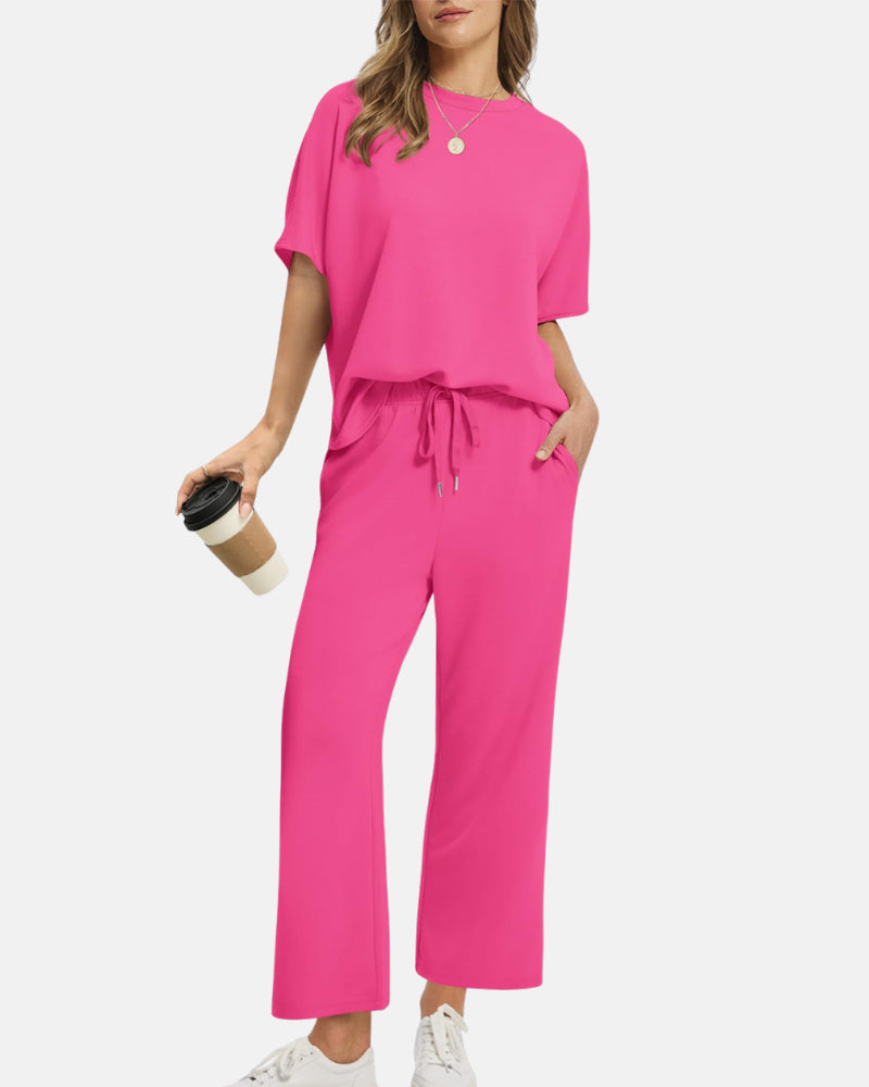 Conjunto de Salón Relax AERIA™ – Edición Pantalones de Pierna Ancha
