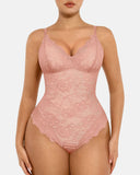 Lace Shapewear Thong Tummy Control Bodysuit
