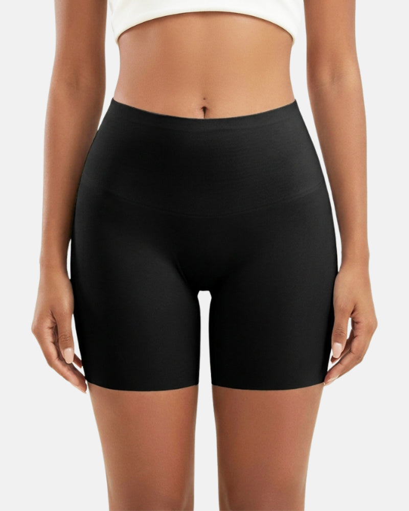Pantalones cortos de faja sin costuras de cintura alta que controlan el abdomen