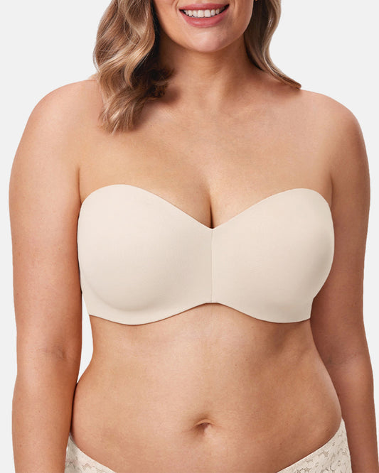 Full Support Non-Slip Strapless Minimizer Bra