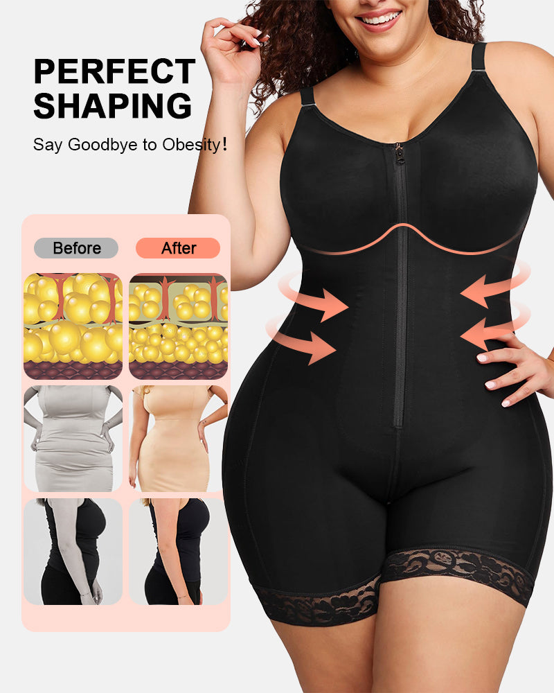 Full Body Shaper with Tummy Control - Colombian Faja for Women