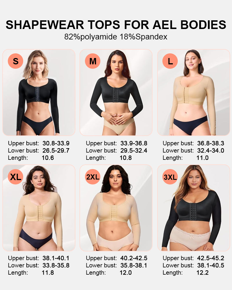 Slimming Arm Compression Top with Chest Support and Back Posture Correction