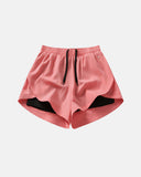 Pantalones cortos casuales de verano de dos piezas simuladas deportivos