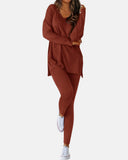 2026 Conjunto Informal de Descanso Camisas Extragrandes Leggings a Juego