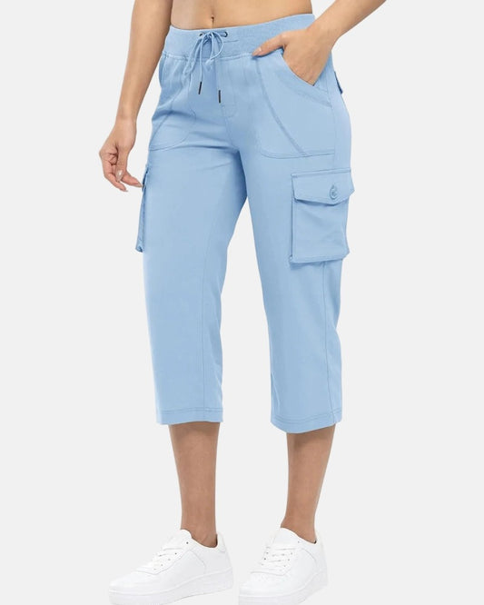 Women’s Cargo Capris Lightweight Casual Summer Pants