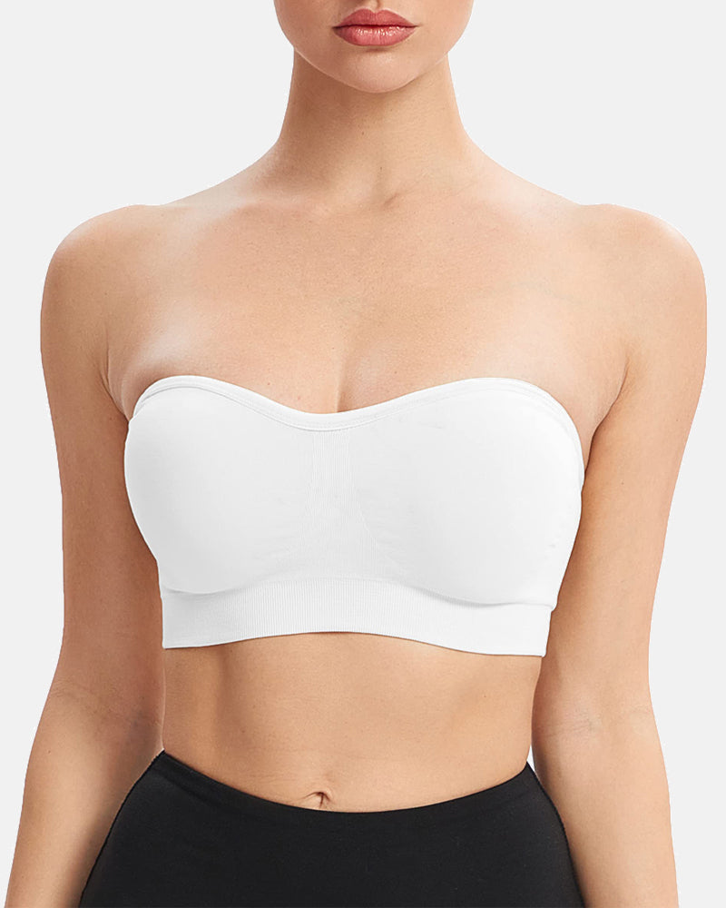 Non-Slip Seamless Wirefree Strapless Bandeau Bra