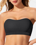 Sujetador Bandeau de Mujer Antideslizante Sin Costuras Inalámbrico Push Up