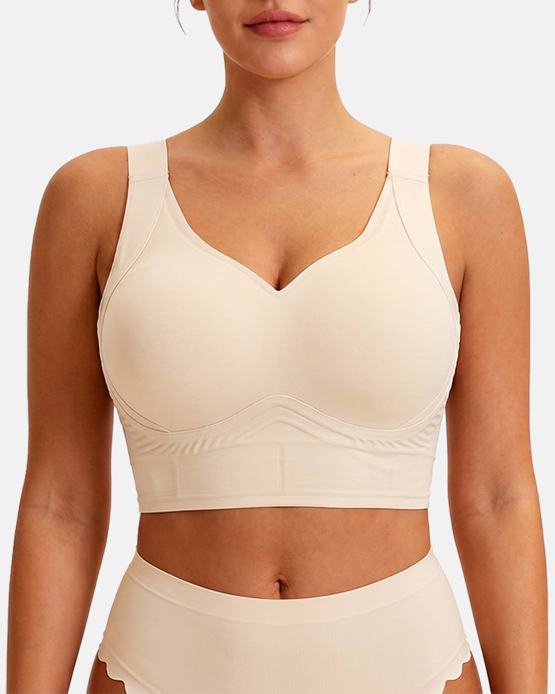 Sujetador Push-Up de Gel Alisador para Espalda – Soporte Sin Costuras para Tallas Grandes