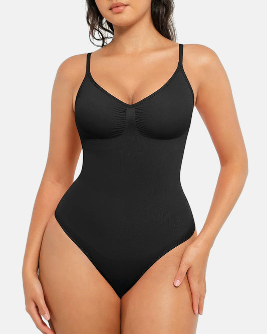 Tummy Control Seamless Thong Bodysuit