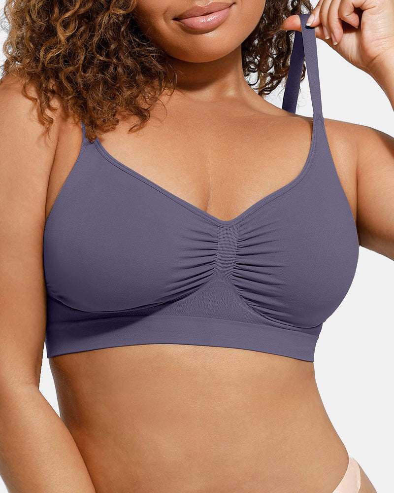 Women's Full Coverage Non-Padded Wireless Sculpt Bra