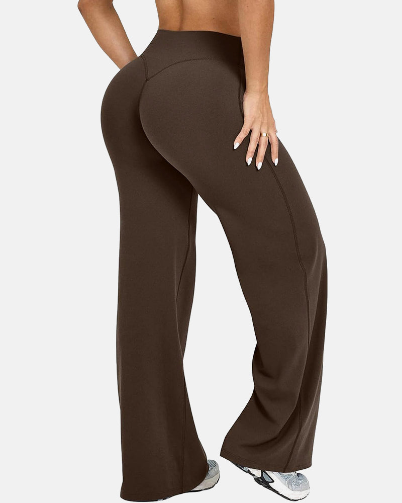 SoftMotion Straight Leg High Waisted Loose-Fitting Casual Pants