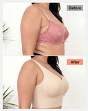 Sujetador Push-Up de Gel Alisador para Espalda – Soporte Sin Costuras para Tallas Grandes
