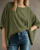Soft Everyday Oversized Solid T-Shirt