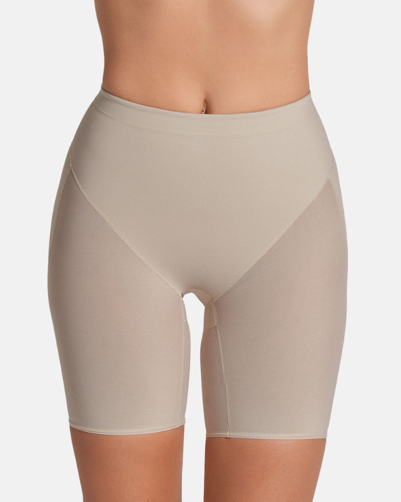 PowerUp Firm Compression Butt Lifter Shaper Shorts with Ruched Seam & Lift Bands