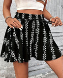 Pantalones cortos de mujer de cintura alta con estampado bohemio
