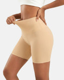Pantalones cortos de faja sin costuras de cintura alta que controlan el abdomen