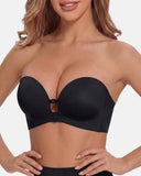Strapless Front Closure Bra with Push Up Padded - Supportive & Seamless