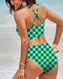 High Waisted U Wire Bikini Set Floral Print Swimsuit