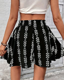 Pantalones cortos de mujer de cintura alta con estampado bohemio