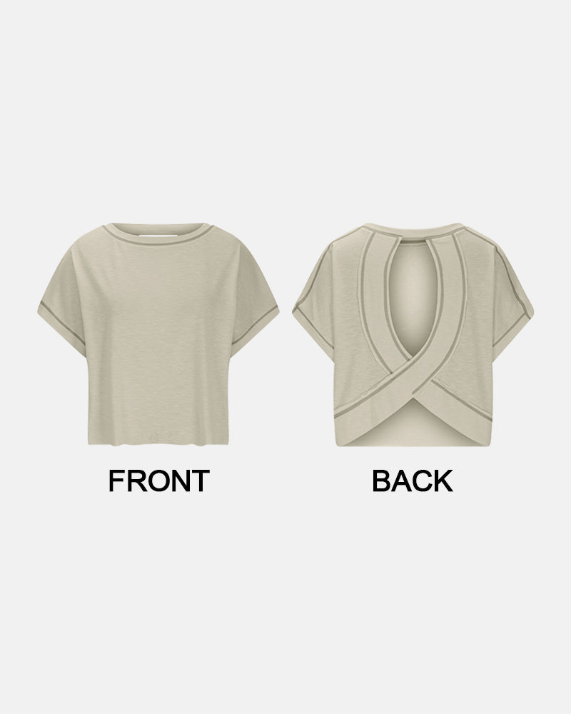 Camisetas sin mangas con tirantes finos, bordado troquelado y cuello redondo