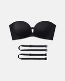 Strapless Front Closure Bra with Push Up Padded - Supportive & Seamless