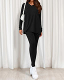 2026 Conjunto Informal de Descanso Camisas Extragrandes Leggings a Juego