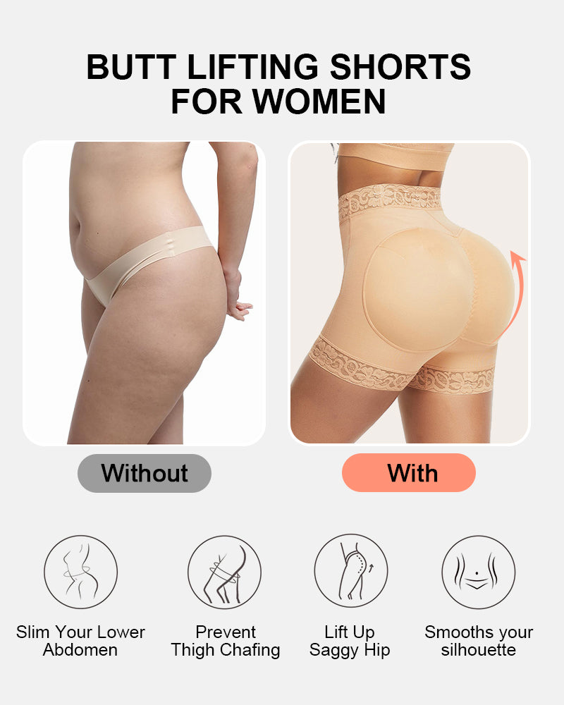 Triple Butt Lift Faja Tummy Control Body Shaper Shorts - Invisible & Seamless
