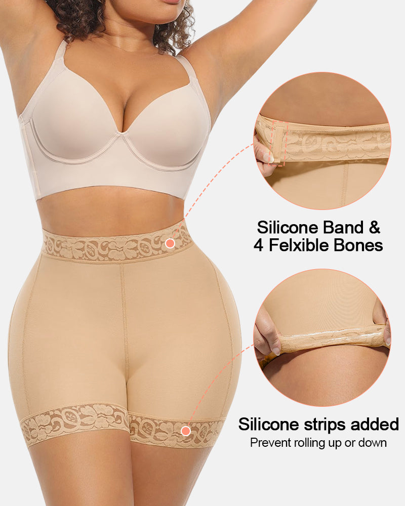 Triple Butt Lift Faja Tummy Control Body Shaper Shorts - Invisible & Seamless