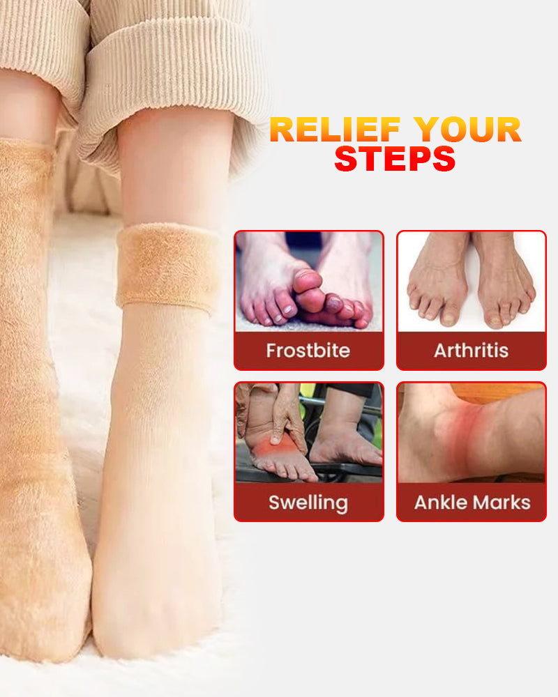 5-Pair Thermal Fleece Winter Snow Socks — Built for Freezing Temps