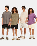 Oversized Acid Washed Cotton Vintage T-Shirts for Unisex