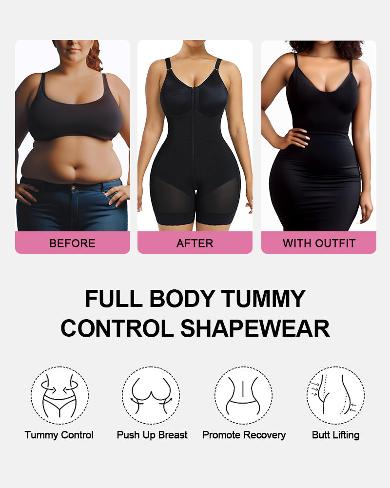 Colombian Tummy Control Postpartum Full Body Faja – Medical-Grade