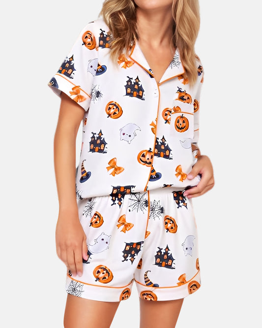2025 Happy Hallowee Pajama Sets For Women