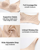 Comfortable Plus Size Full Coverage Wireless Bra