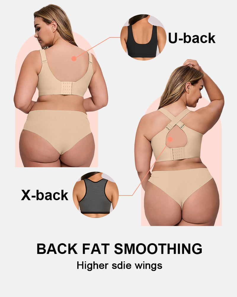 Wireless Support Bra with Full Coverage and Smooth Fit