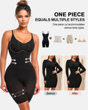 Women Tummy Control Bodysuit Mid Thigh Body Shaper