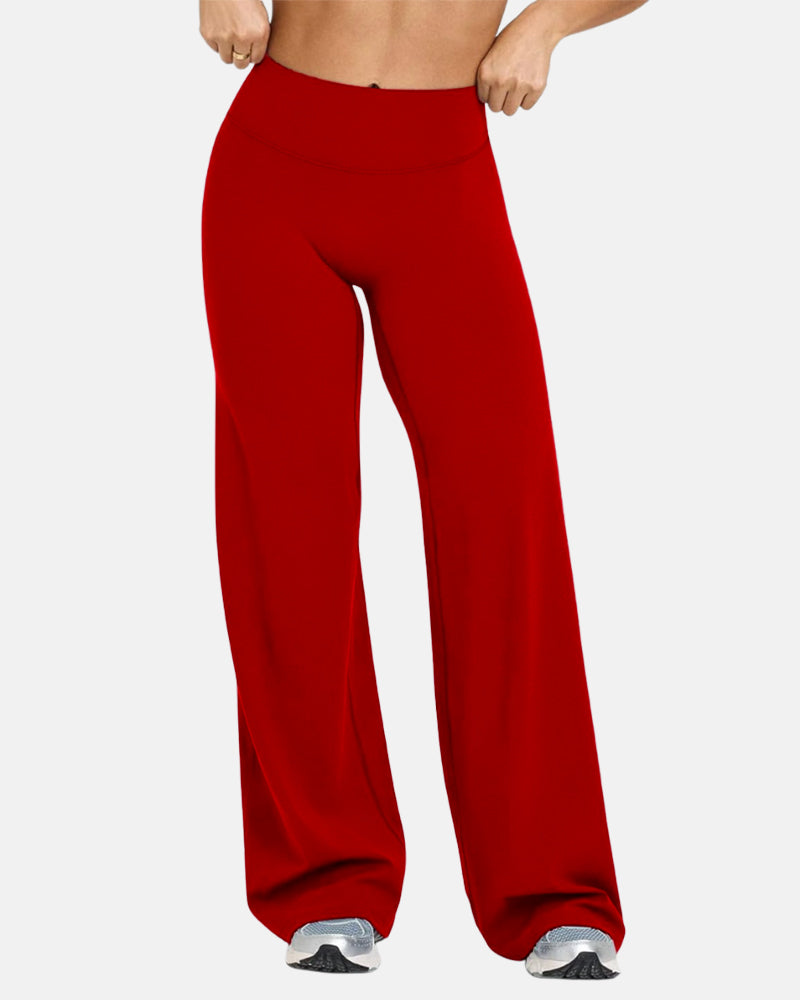 SoftMotion Straight Leg High Waisted Loose-Fitting Casual Pants
