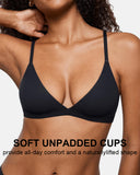 Bralette de Triángulo Sin Costuras para Mujer, Sujetador Cómodo Sin Aros