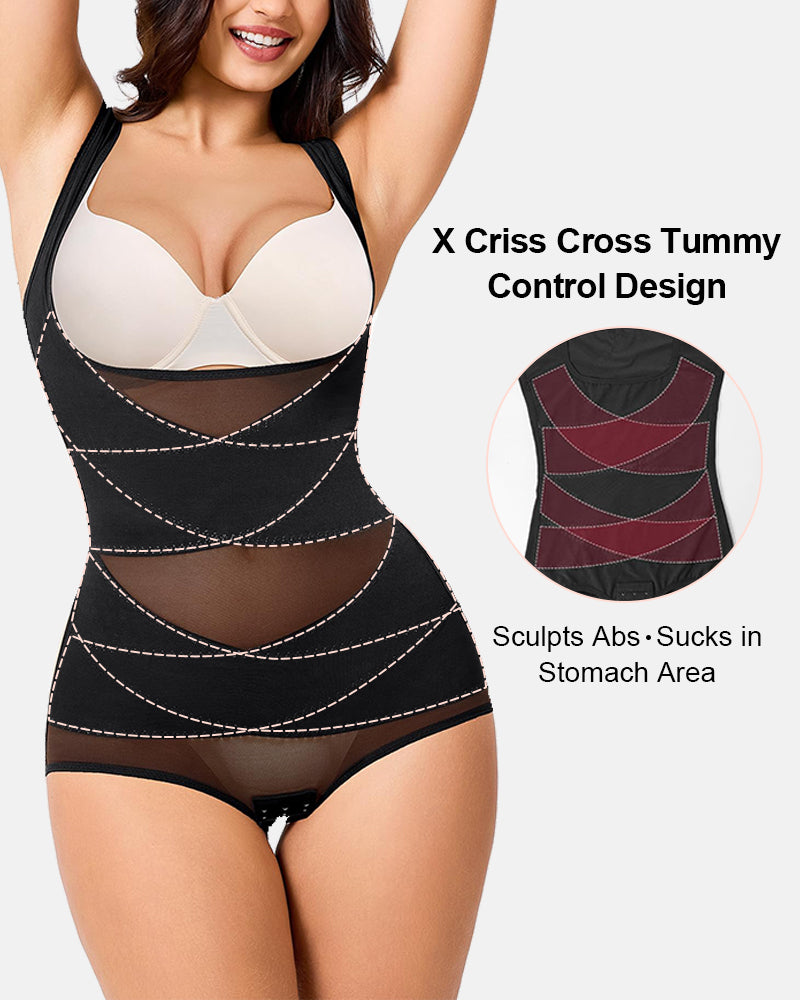 SuperPower Mesh Tummy Control Seamless Bodysuit