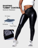 Ultra-Warm Fleece Lined Faux Leather Leggings for Women