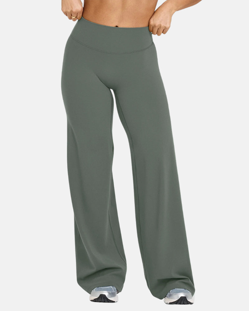 SoftMotion Straight Leg High Waisted Loose-Fitting Casual Pants