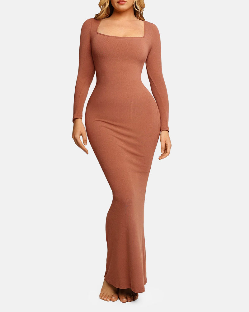 All-in-One Shapewear Dress with Built-In Bra