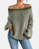 Women's Striped Knit Top