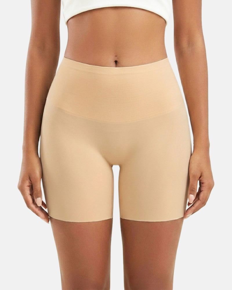 Pantalones cortos de faja sin costuras de cintura alta que controlan el abdomen