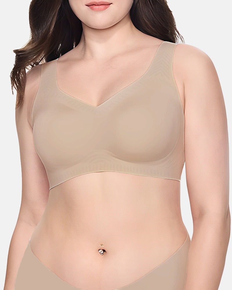 Full-Coverage Push-Up Seamless Wireless Bra