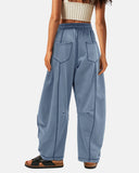 New Elevated Barrel Leg Lounge Pants - Slimming High Waist in Premium Organic Cotton