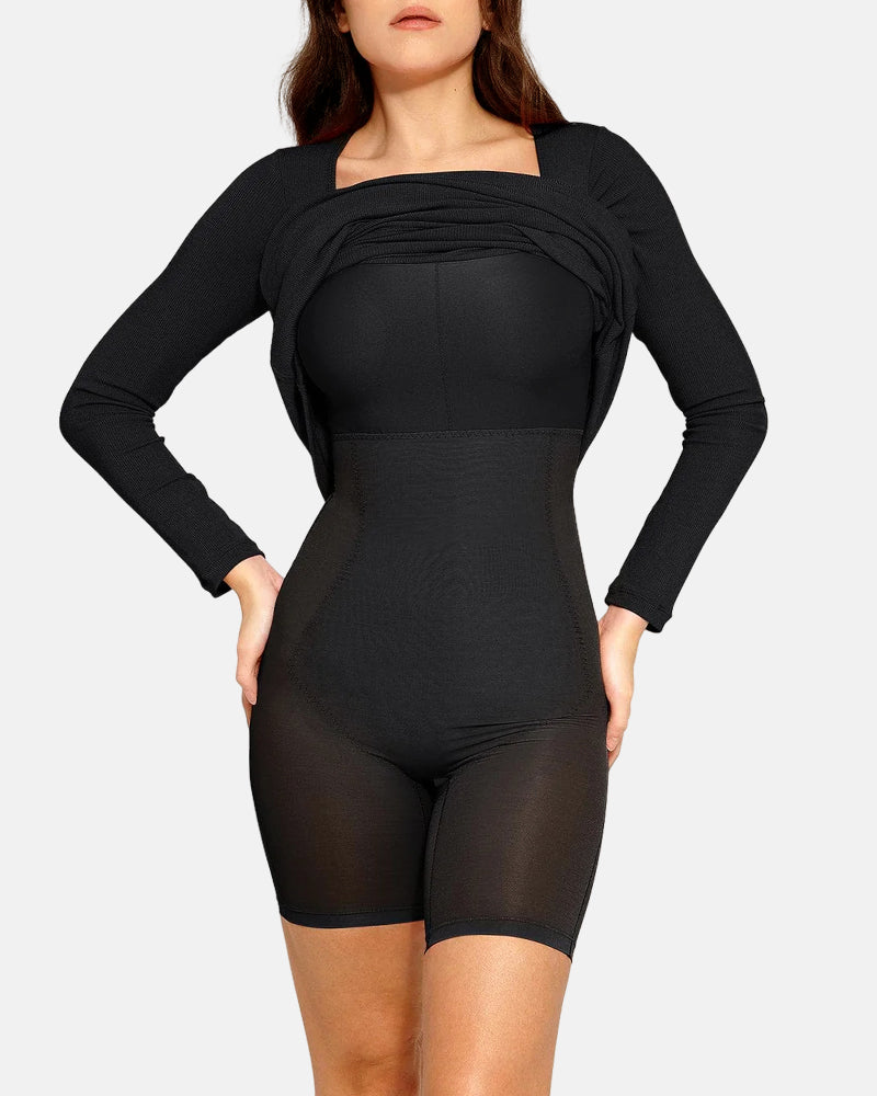 All-in-One Shapewear Dress with Built-In Bra