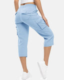 Pantalones Capri Cargo Ligeros Casuales de Verano para Mujer