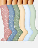 6-Pair Compression Socks — All-Day Support for Work, Running & Recovery