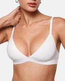 Bralette de Triángulo Sin Costuras para Mujer, Sujetador Cómodo Sin Aros